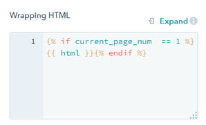 Blog listings - wrapping HTML