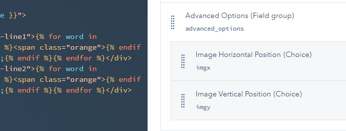 Hubspot custom module - grouped choice fields