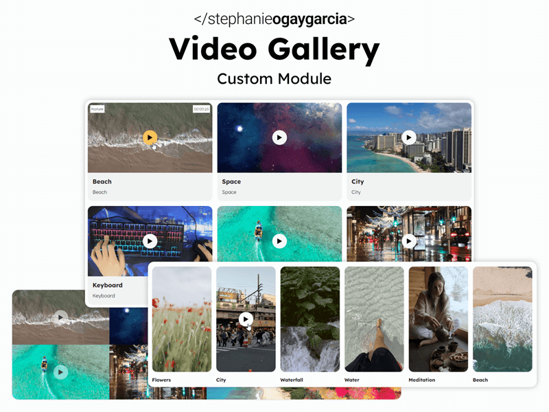 HubSpot Video Gallery Custom Module