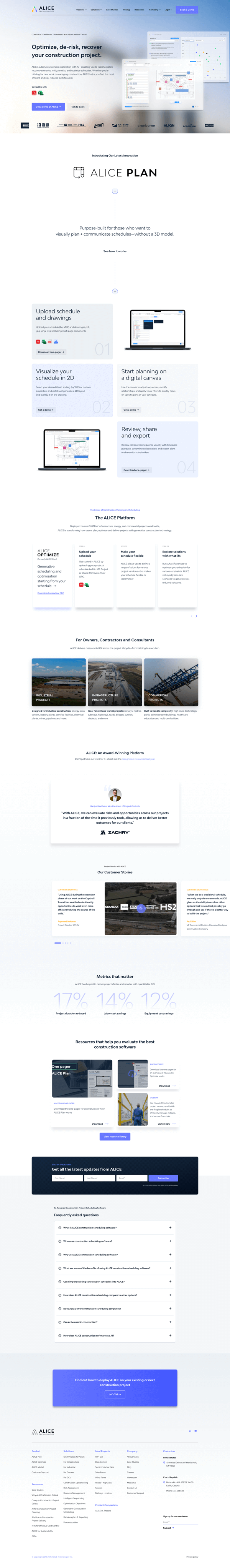 Alice Technologies Homepage