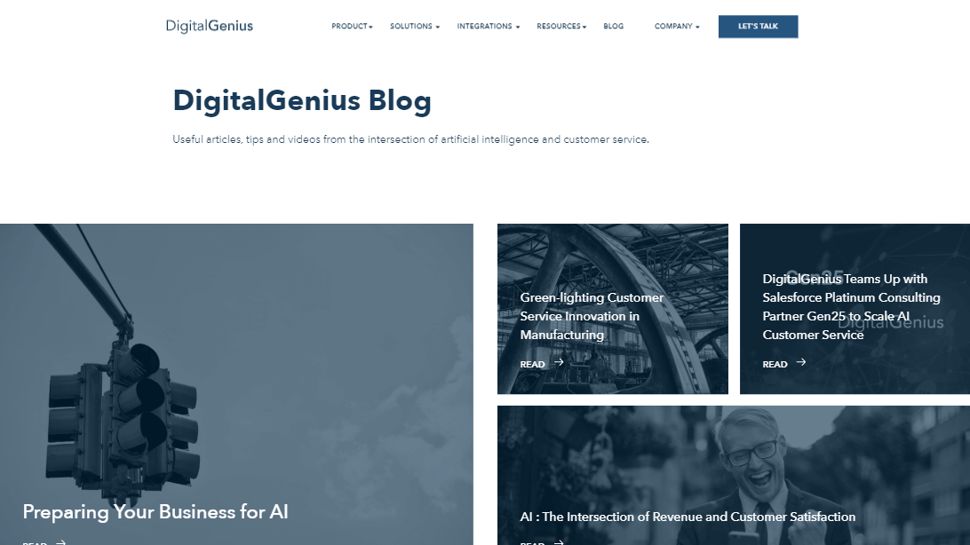 DigitalGenius - Blog