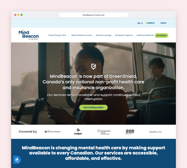 MindBeacon Mockup