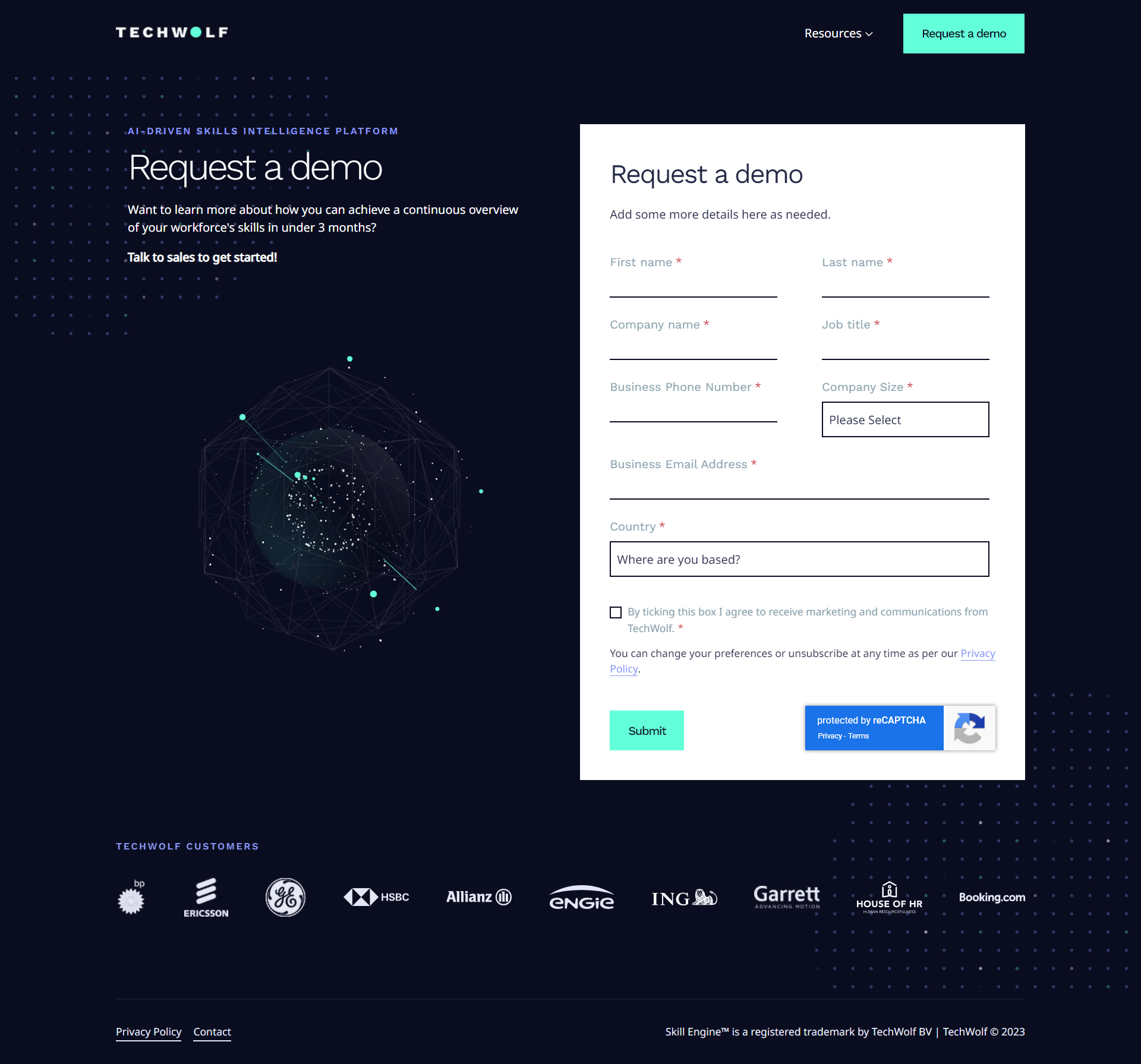 TechWolf - Landing Page