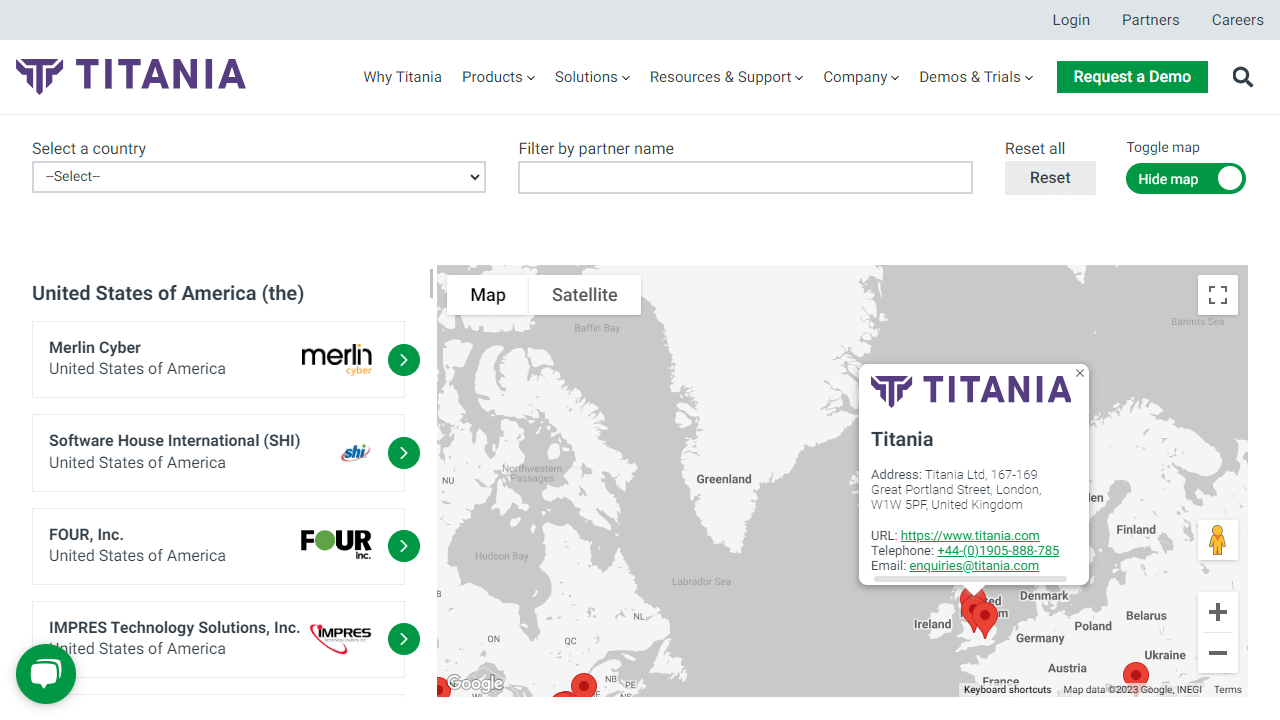 Titania - Partner Directory