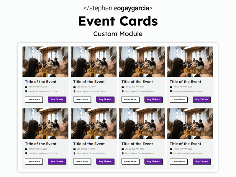 Event Cards