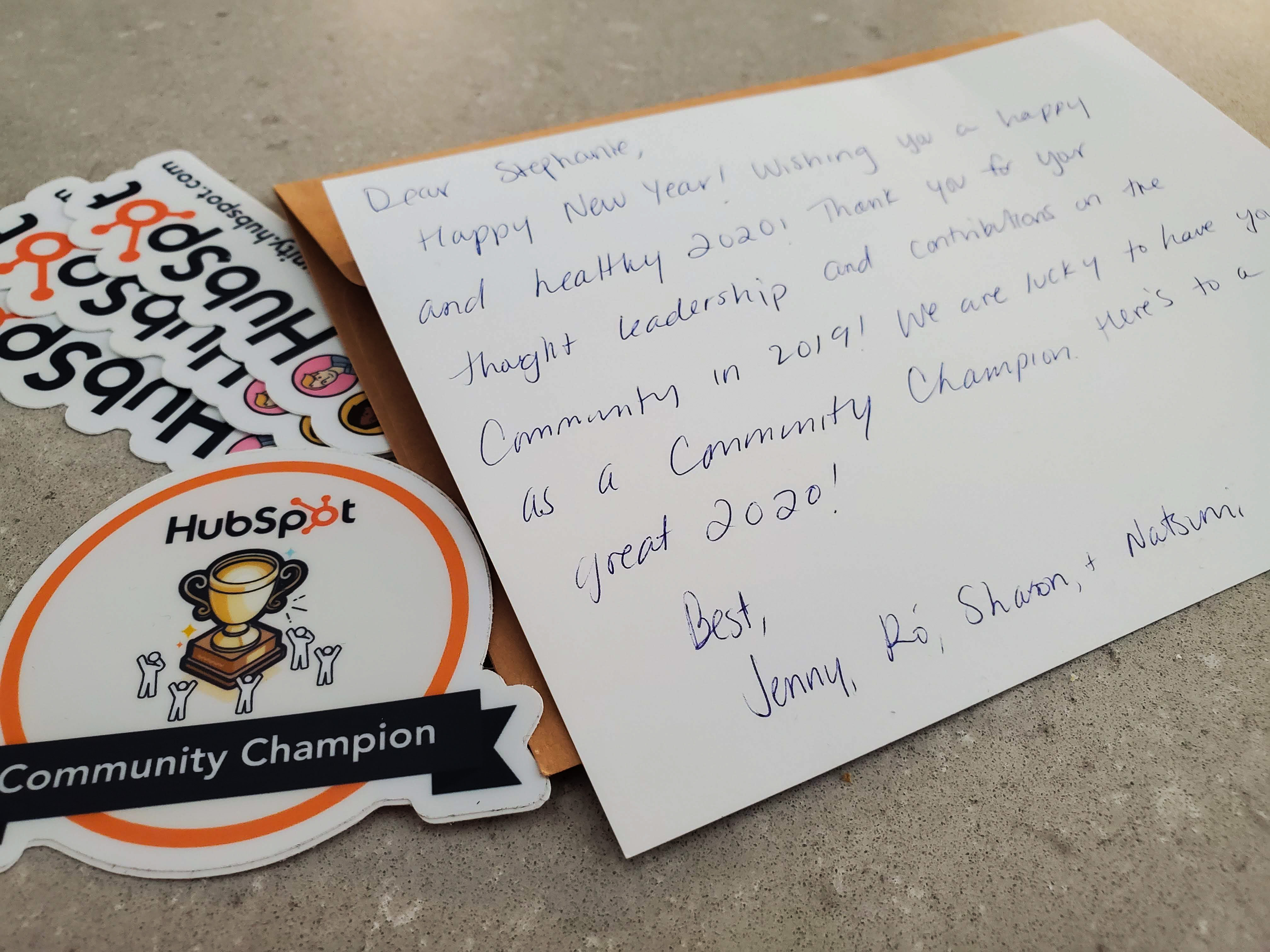 HubSpot Community Champion sticker